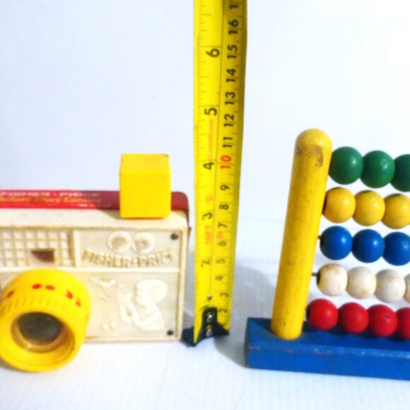 Vintage Fisher Price CAMERA & COUNTING RACK Fisher Price Click Photo Camera - Picture 8 of 9